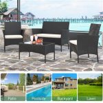 Ensemble Salon de jardin en resine tressee BIGZZIA – Image 7