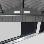 Abri de jardin en métal - FLANDRE 8.84m² gris anthracite – Image 4