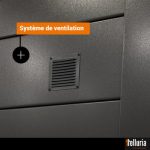 Abri de jardin en acier de 8,9 m² anthracite - TELLURIA CLASSICO 3030 – Image 8