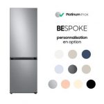 Refrigerateur combine Samsung Bespoke RB34C6B2ES9 344 L Platinum Inox