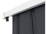 Abri de jardin métal - "Vegas"- 15 m² avec gouttière et récupérateur d'eau - Gris – Image 3